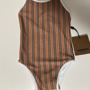 Burberry Striped Swimsuit